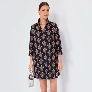 Tuckernuck Black and Pink Floral Mini Dress